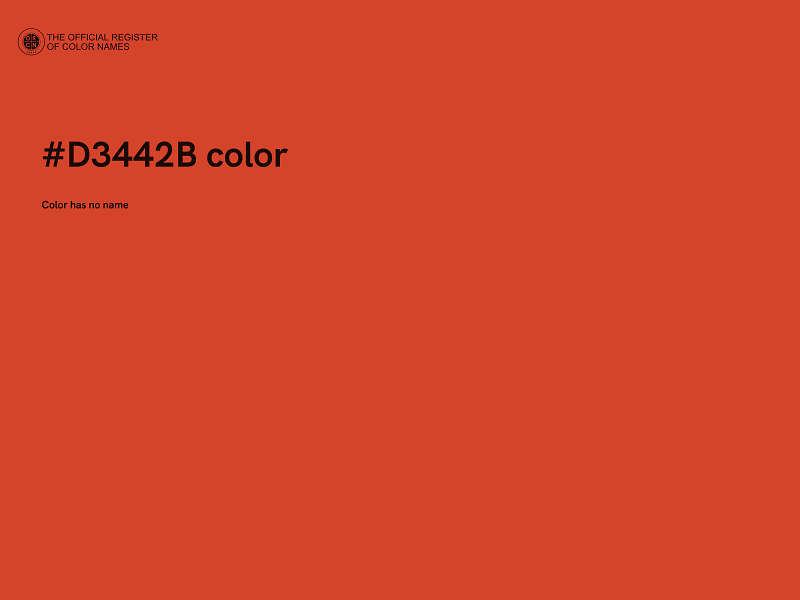 #D3442B color image