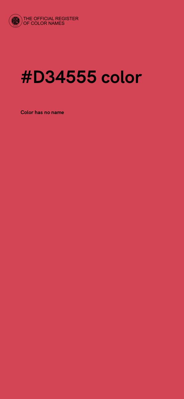 #D34555 color image