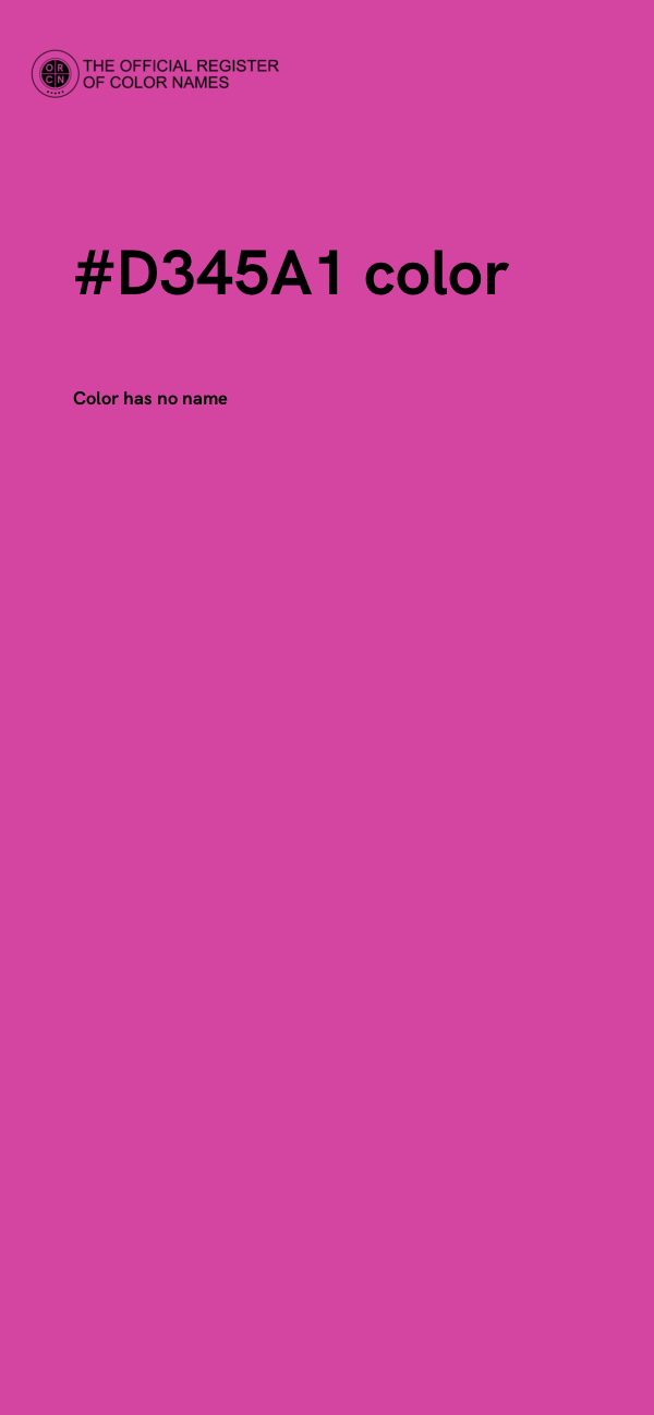 #D345A1 color image