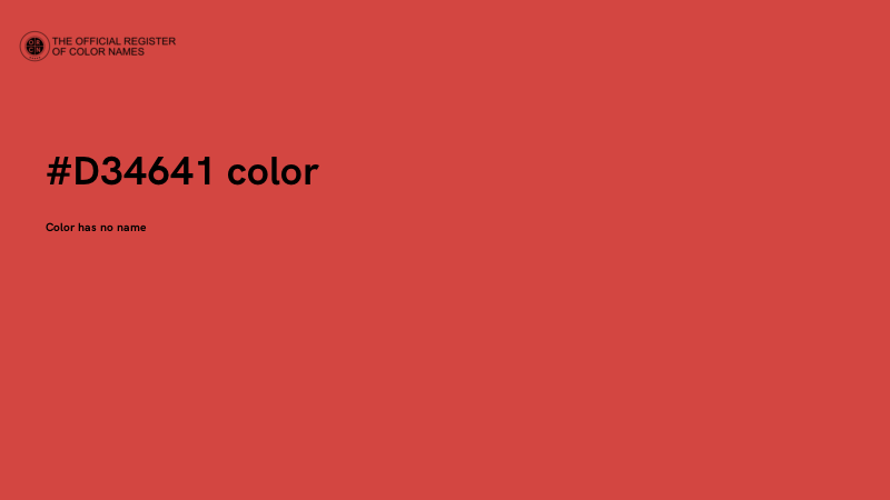 #D34641 color image