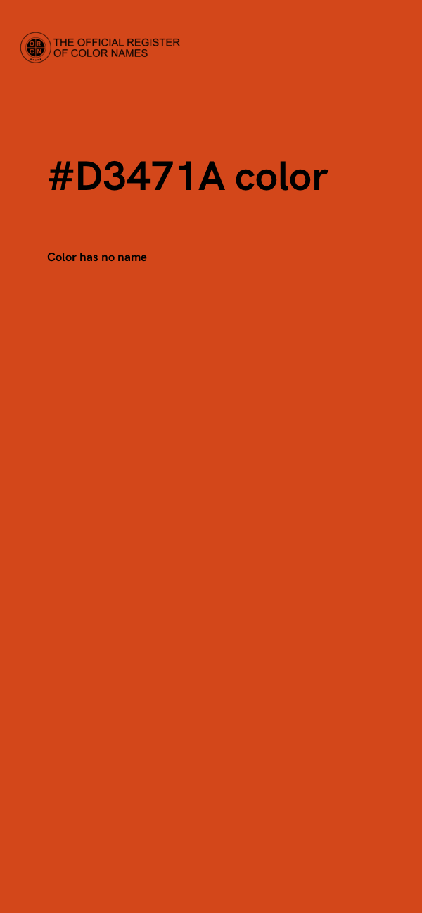 #D3471A color image