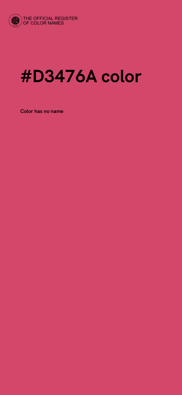 #D3476A color image