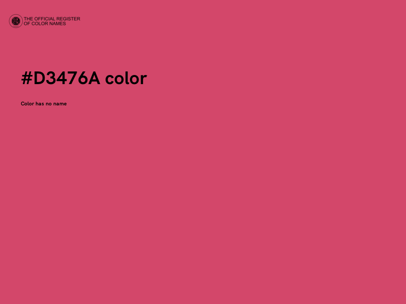 #D3476A color image
