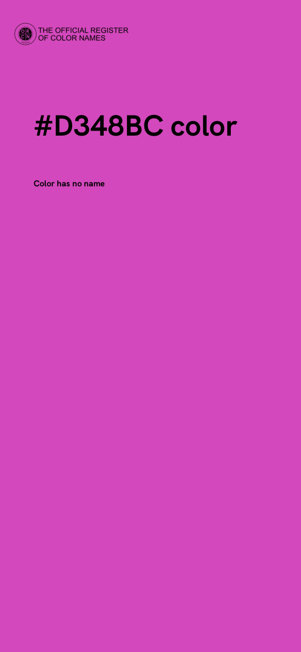 #D348BC color image