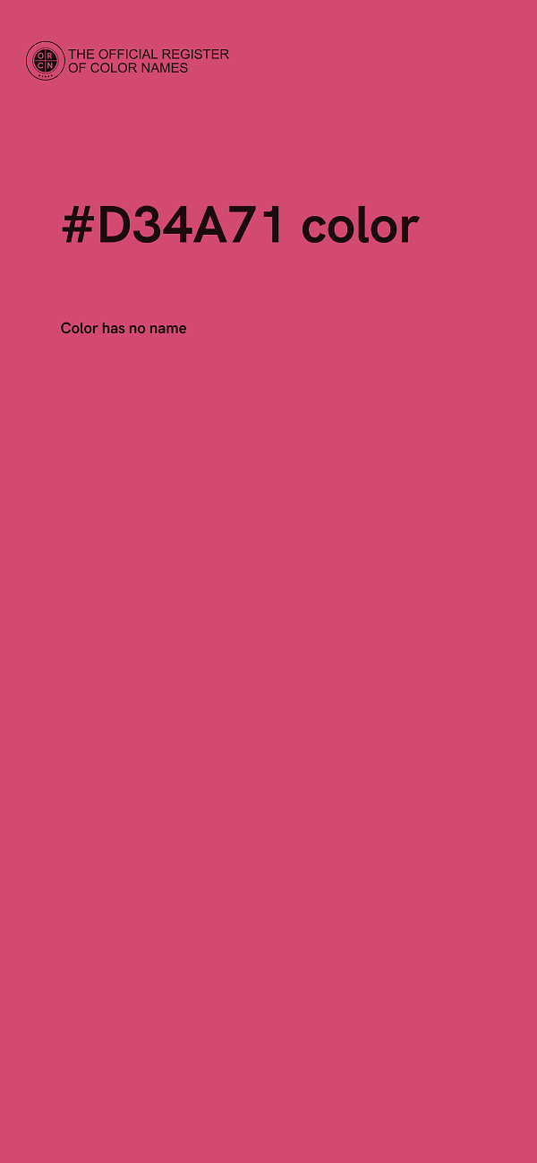 #D34A71 color image
