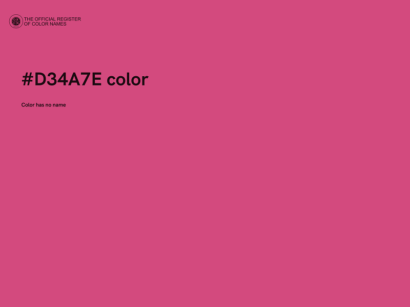 #D34A7E color image