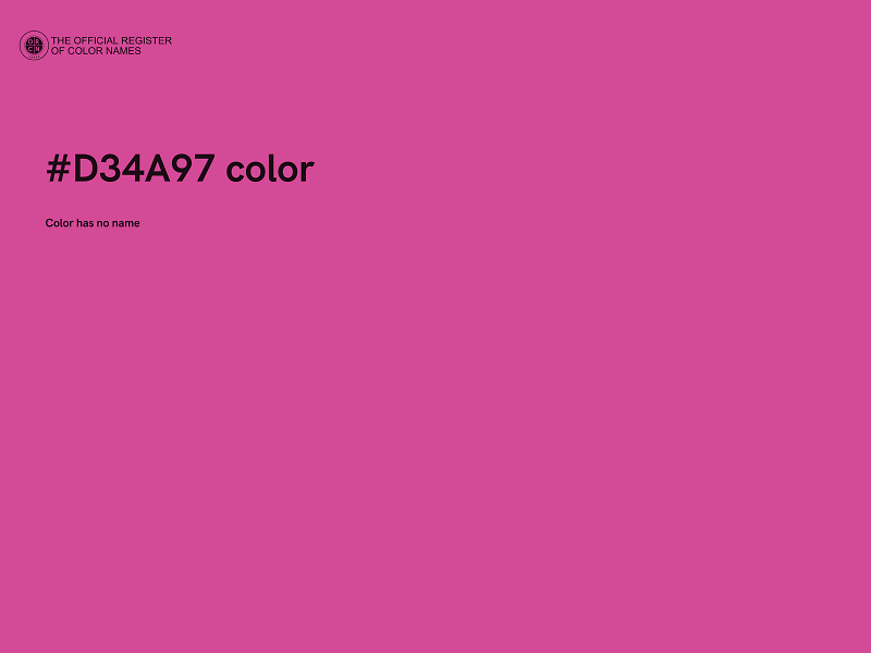 #D34A97 color image