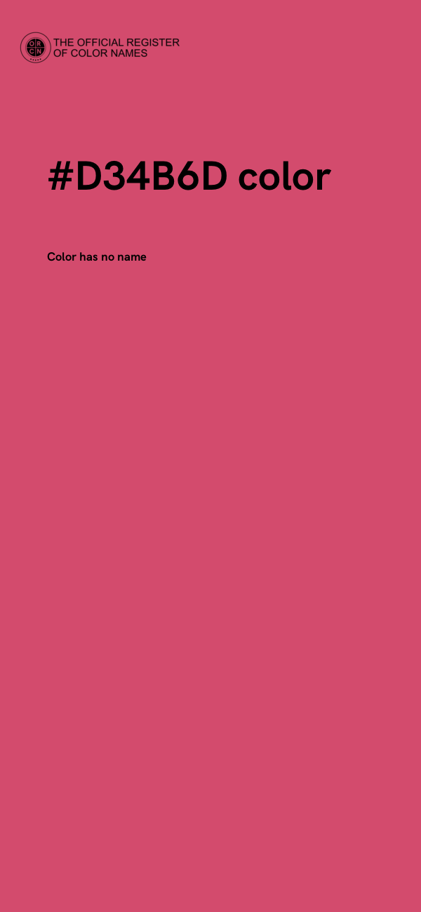#D34B6D color image