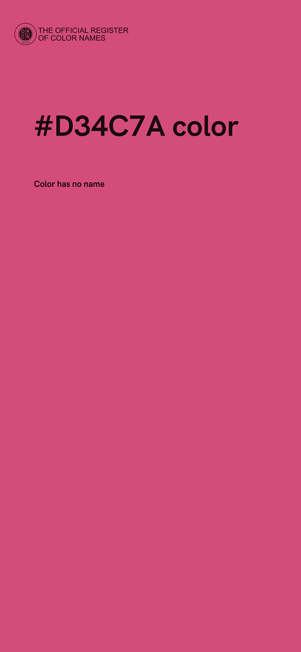 #D34C7A color image