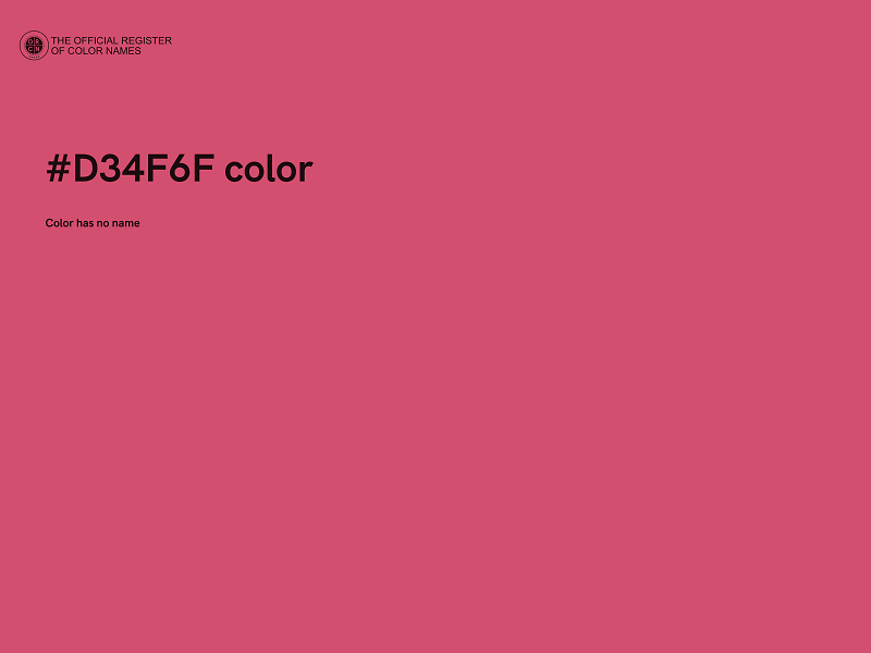 #D34F6F color image