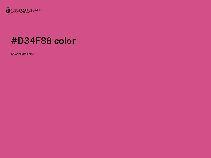 #D34F88 color image