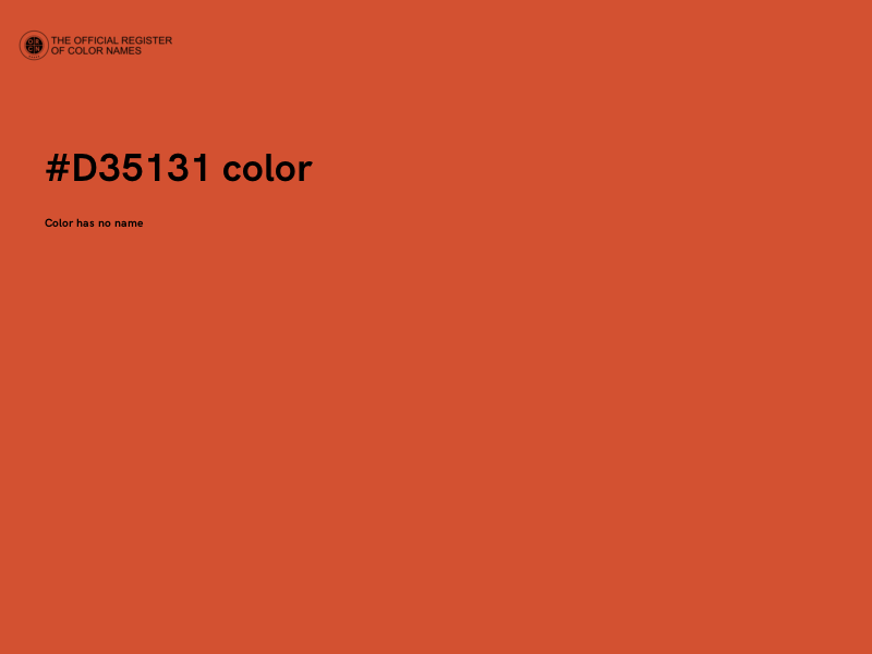 #D35131 color image