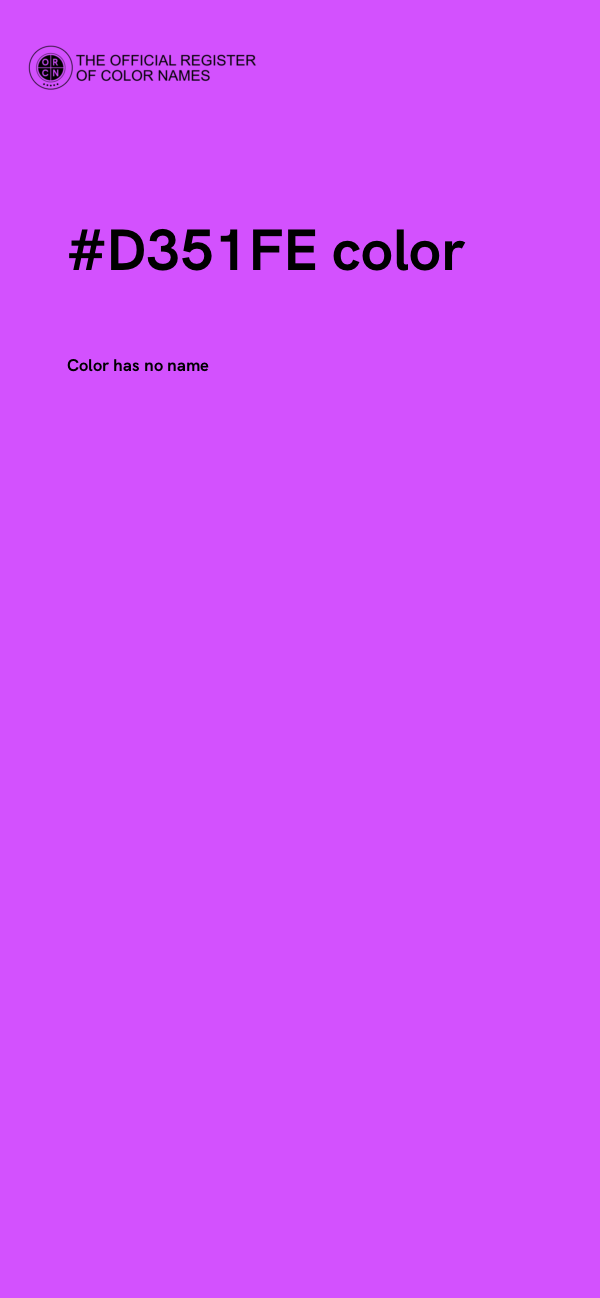 #D351FE color image
