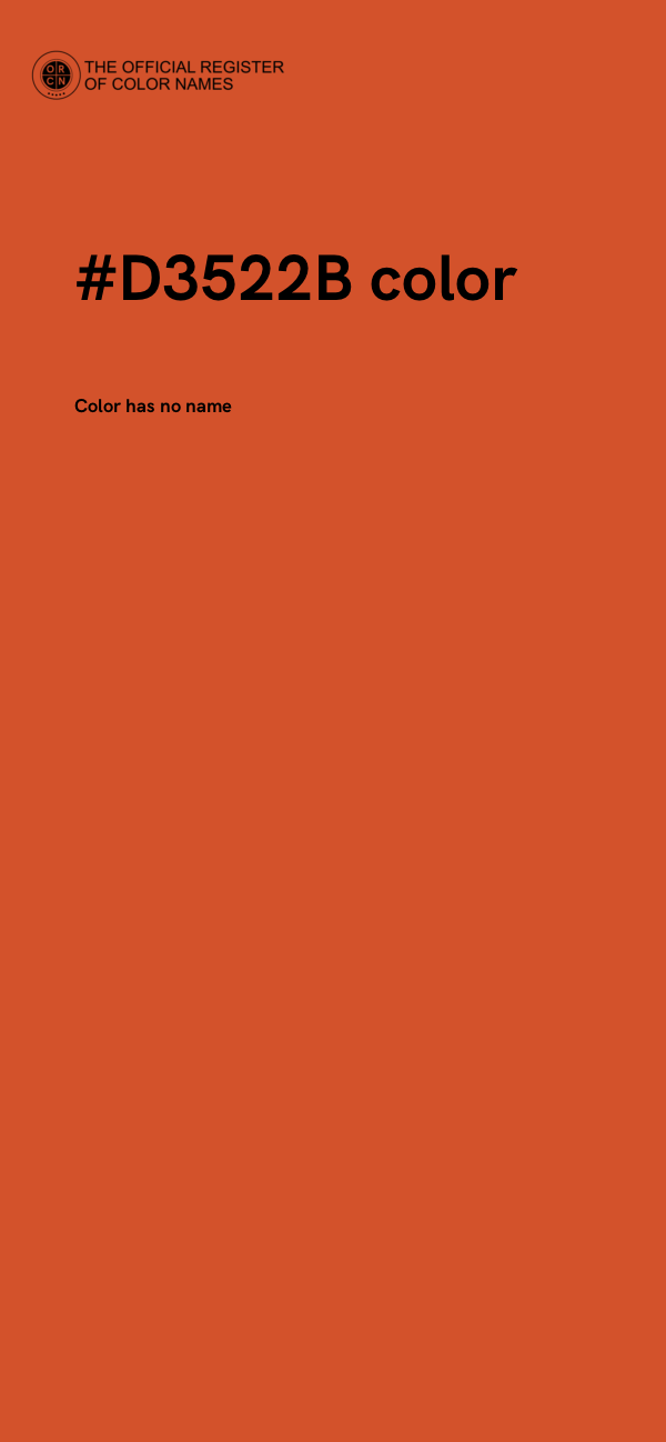 #D3522B color image