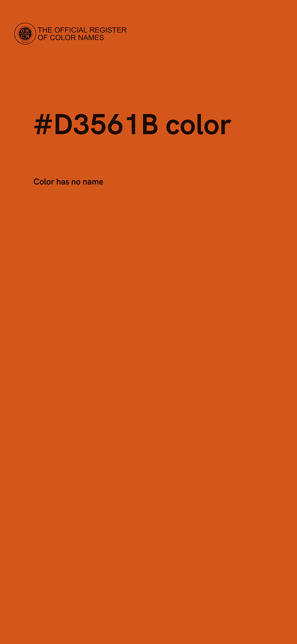 #D3561B color image