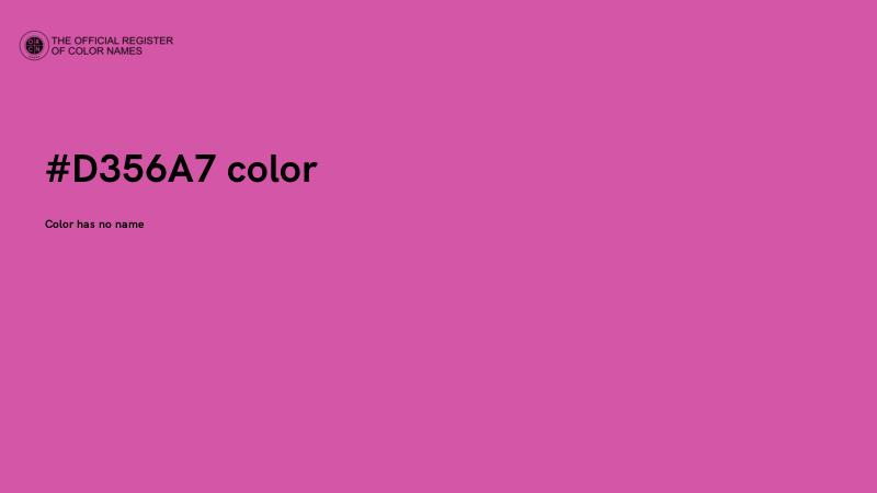 #D356A7 color image