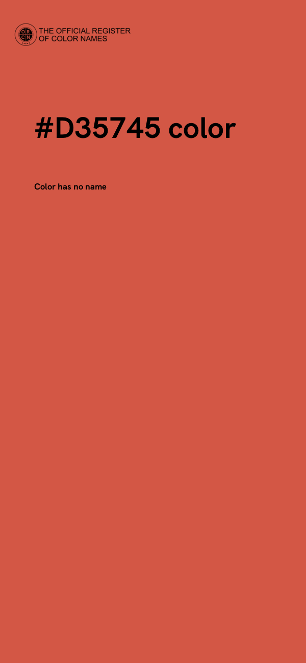 #D35745 color image