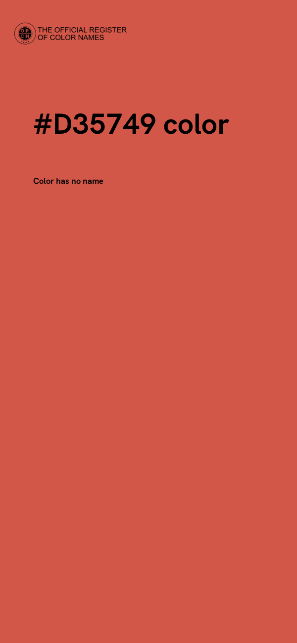 #D35749 color image