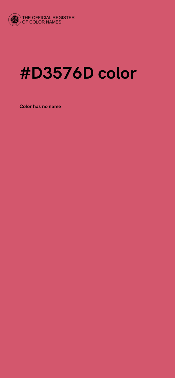 #D3576D color image