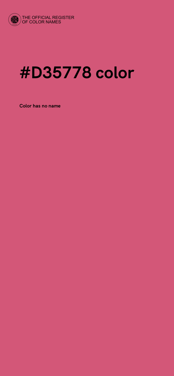 #D35778 color image