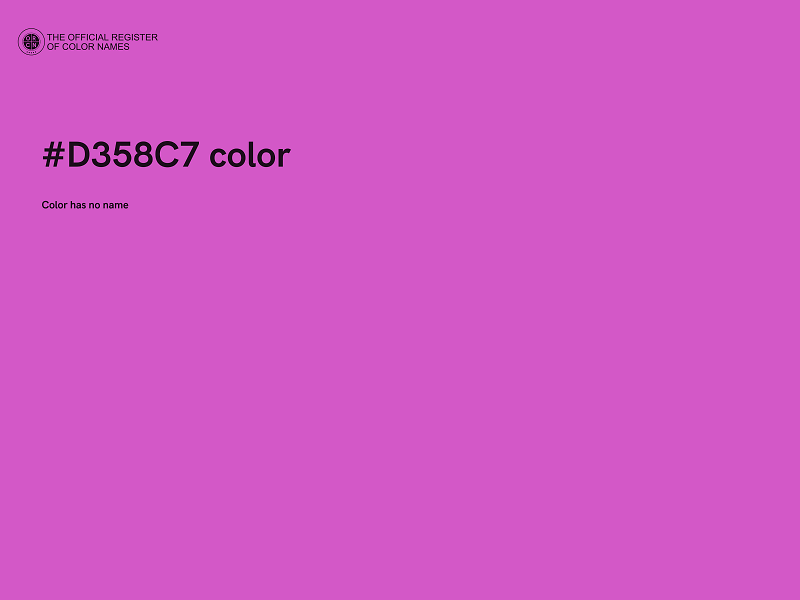 #D358C7 color image