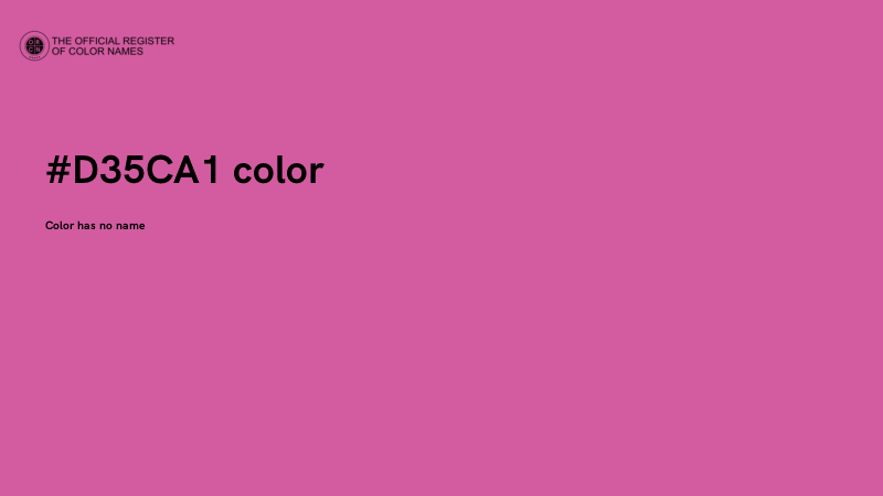 #D35CA1 color image