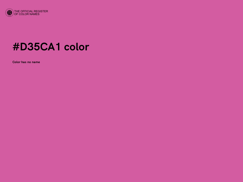 #D35CA1 color image