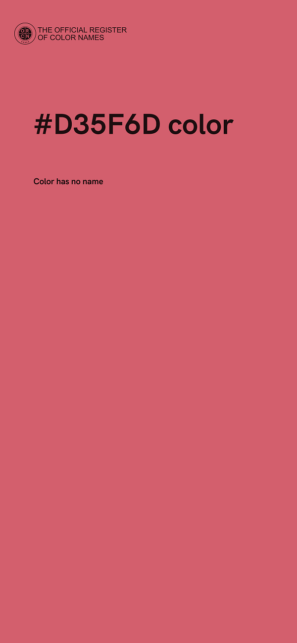#D35F6D color image