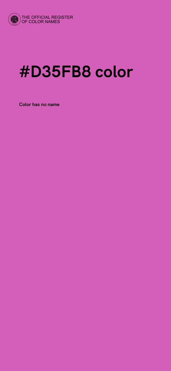 #D35FB8 color image