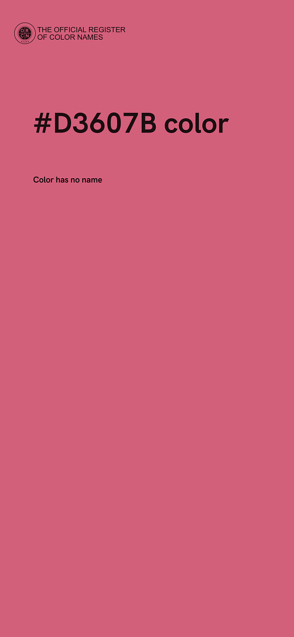 #D3607B color image