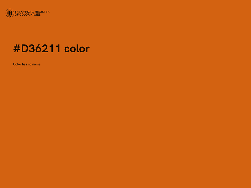 #D36211 color image