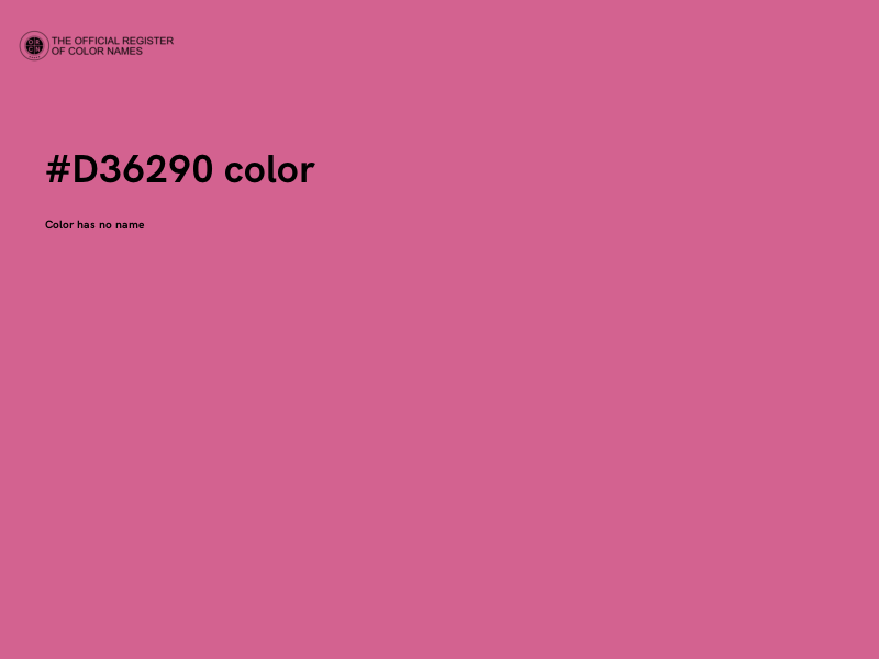 #D36290 color image