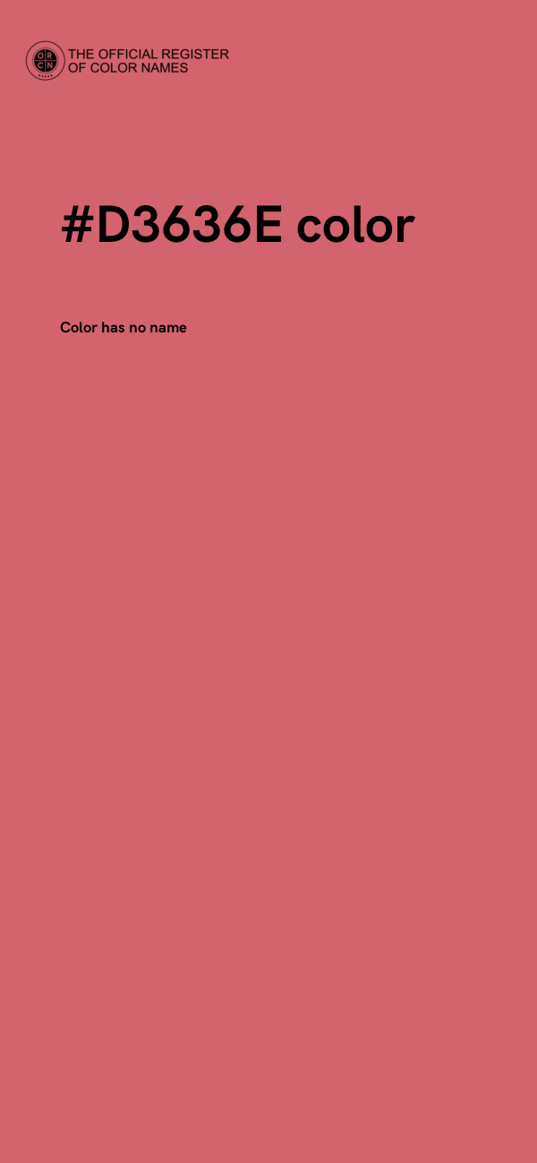 #D3636E color image