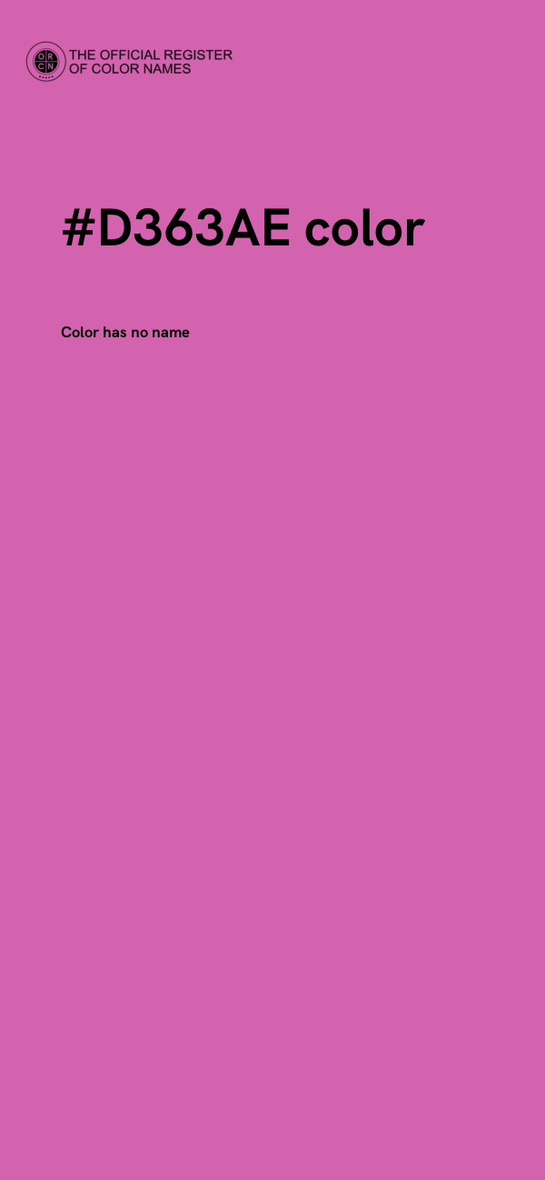 #D363AE color image