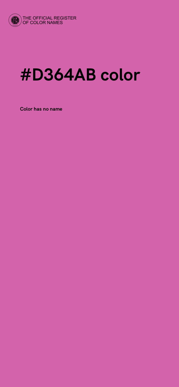 #D364AB color image
