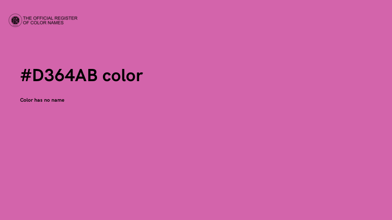 #D364AB color image