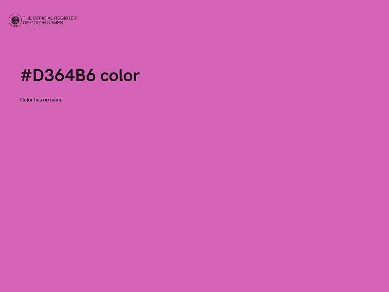#D364B6 color image