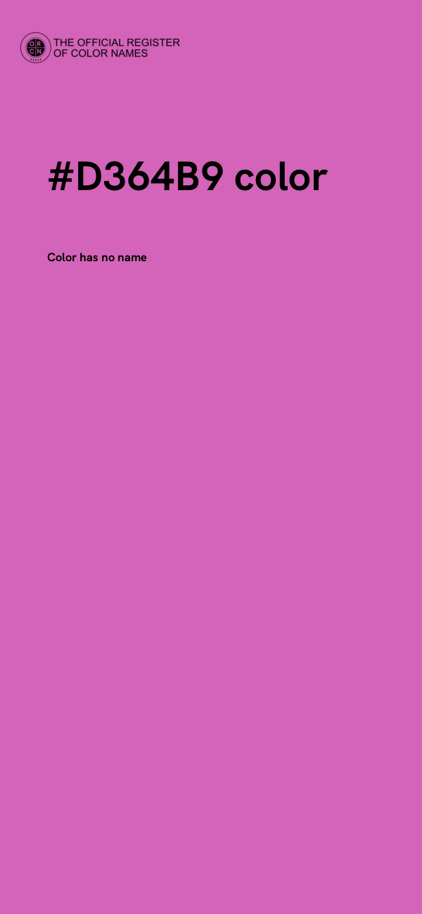 #D364B9 color image