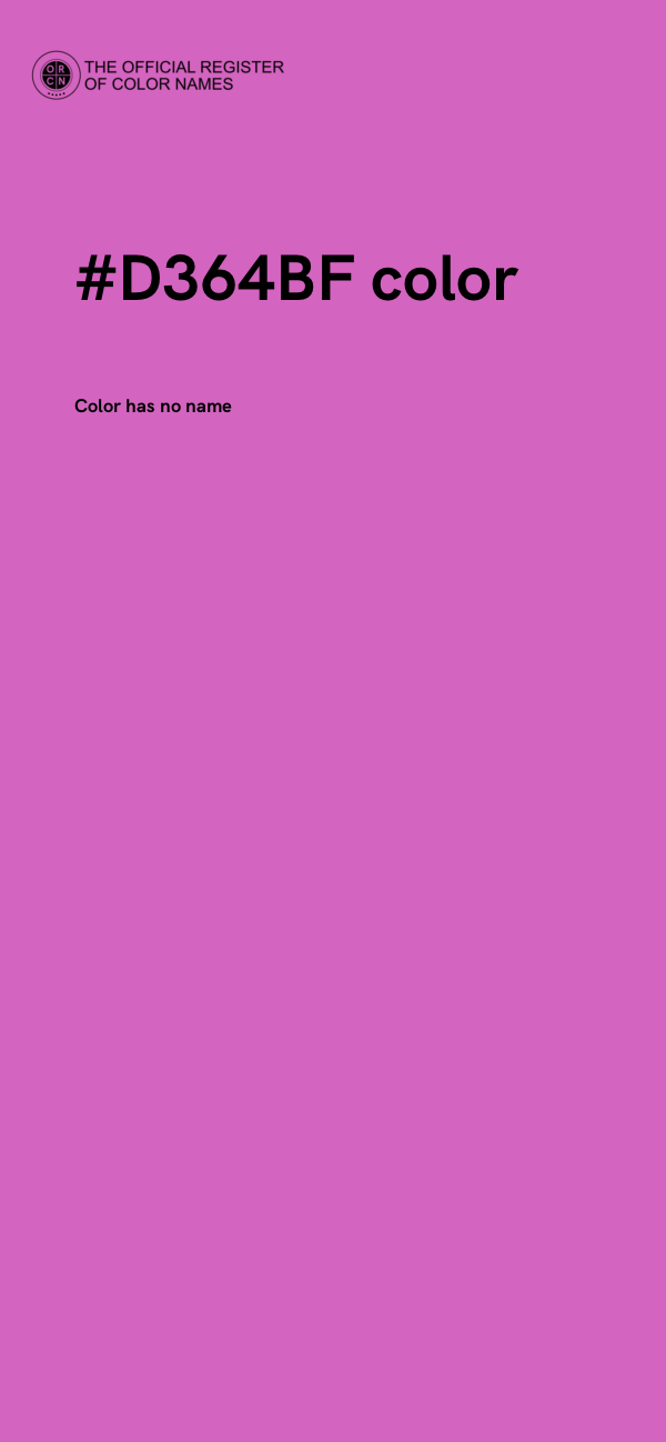 #D364BF color image