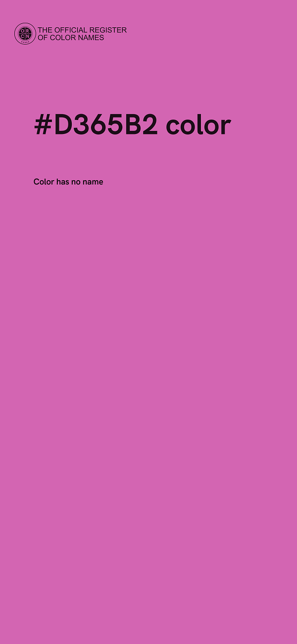 #D365B2 color image
