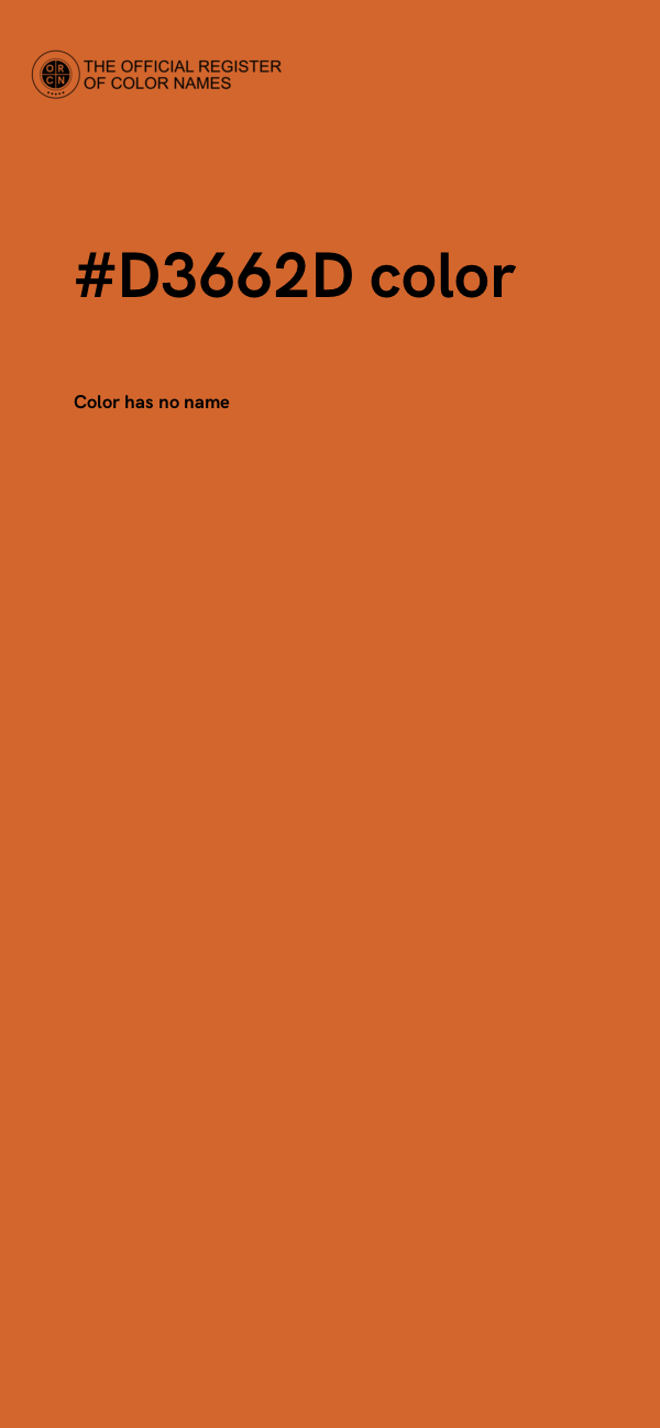 #D3662D color image