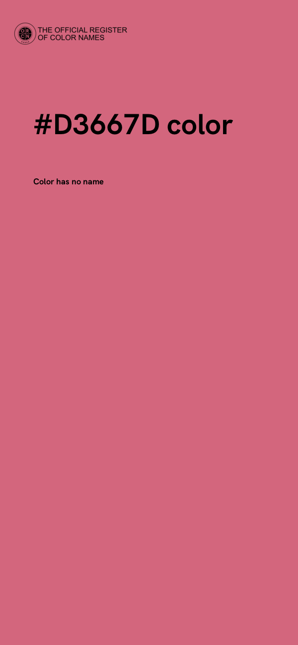 #D3667D color image