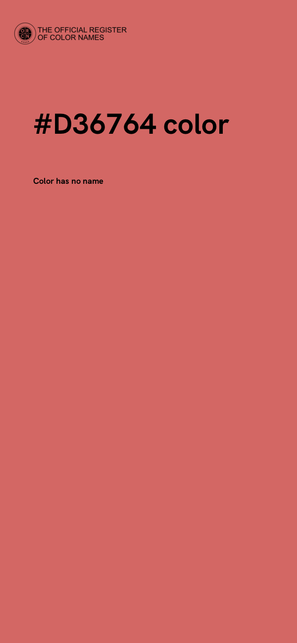 #D36764 color image