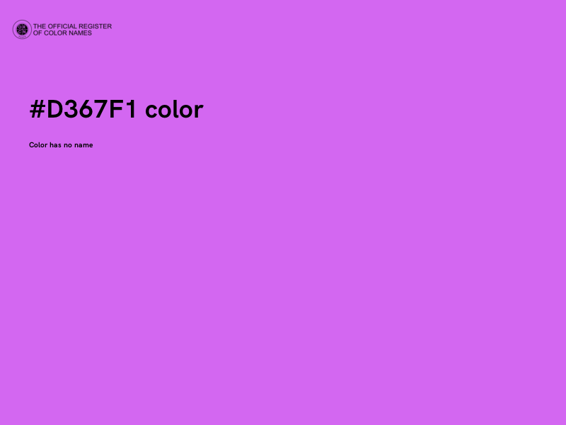#D367F1 color image