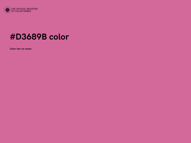 #D3689B color image