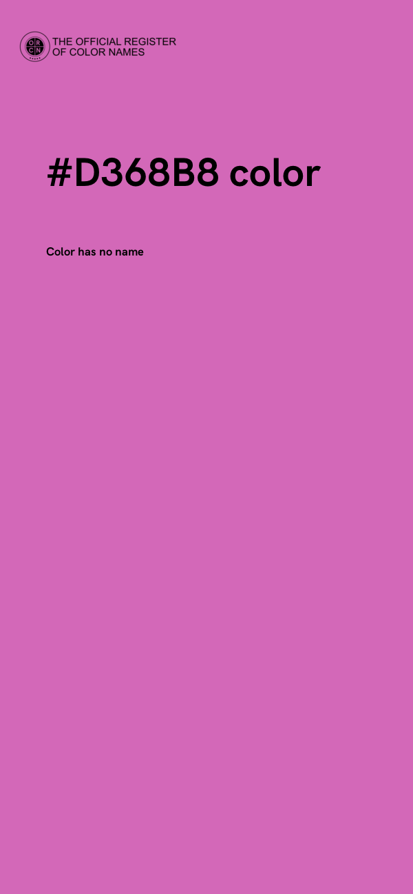 #D368B8 color image