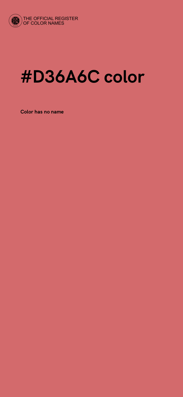 #D36A6C color image