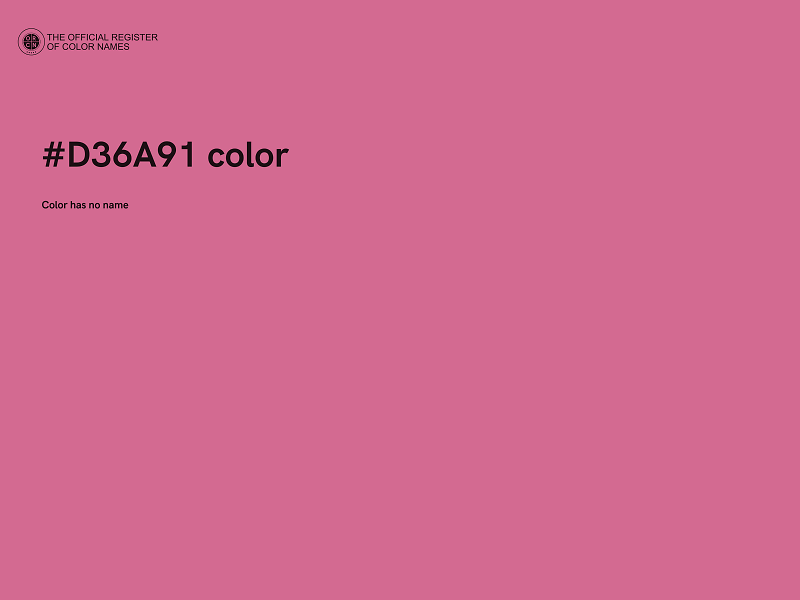 #D36A91 color image