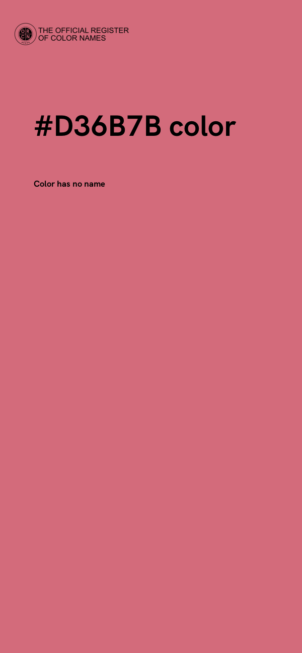 #D36B7B color image