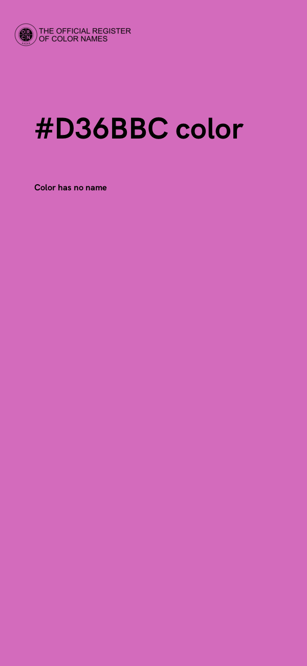 #D36BBC color image